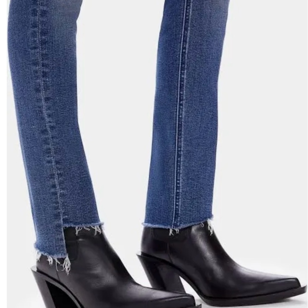 MOTHER The Dazzler Step Hem Ankle Skinny Jeans (Mix Tape) - Picture 2 of 6